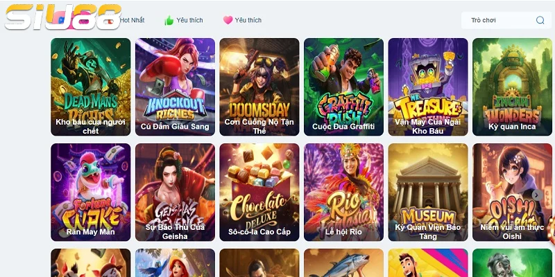 Chọn game nổ hũ SIU88 muốn chơi