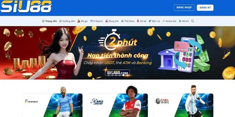 Người chơi cần phải xác minh tài khoản khi nạp tiền SIU88 cá cược